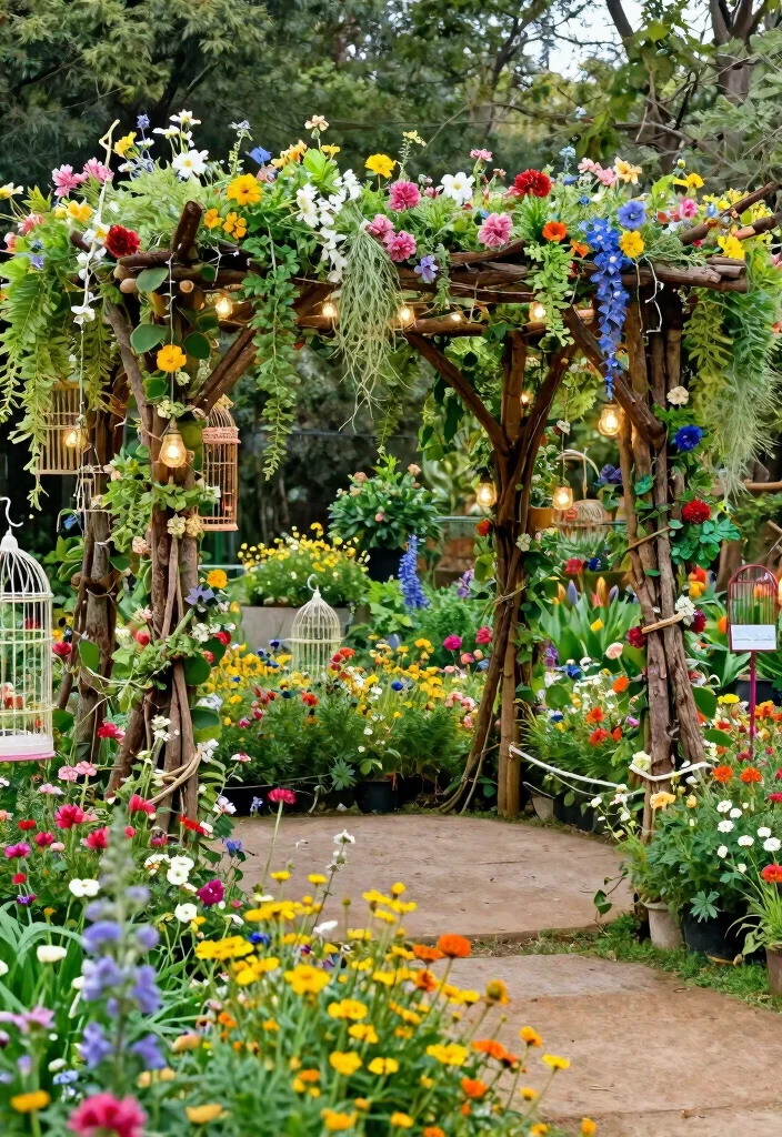 12 Mandap Decoration Ideas That Balance Tradition and Style - 7. Whimsical Garden Mandap 1