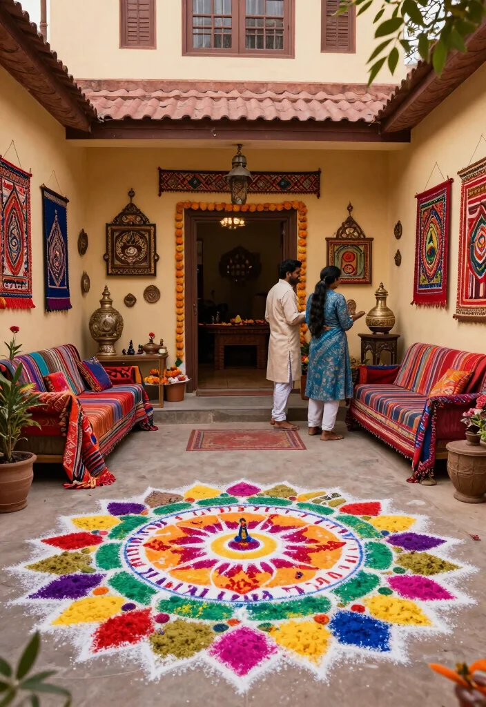 12 Sangeet Decoration Ideas That Create a Fun Festive Vibe - 10. Cultural Touches 1