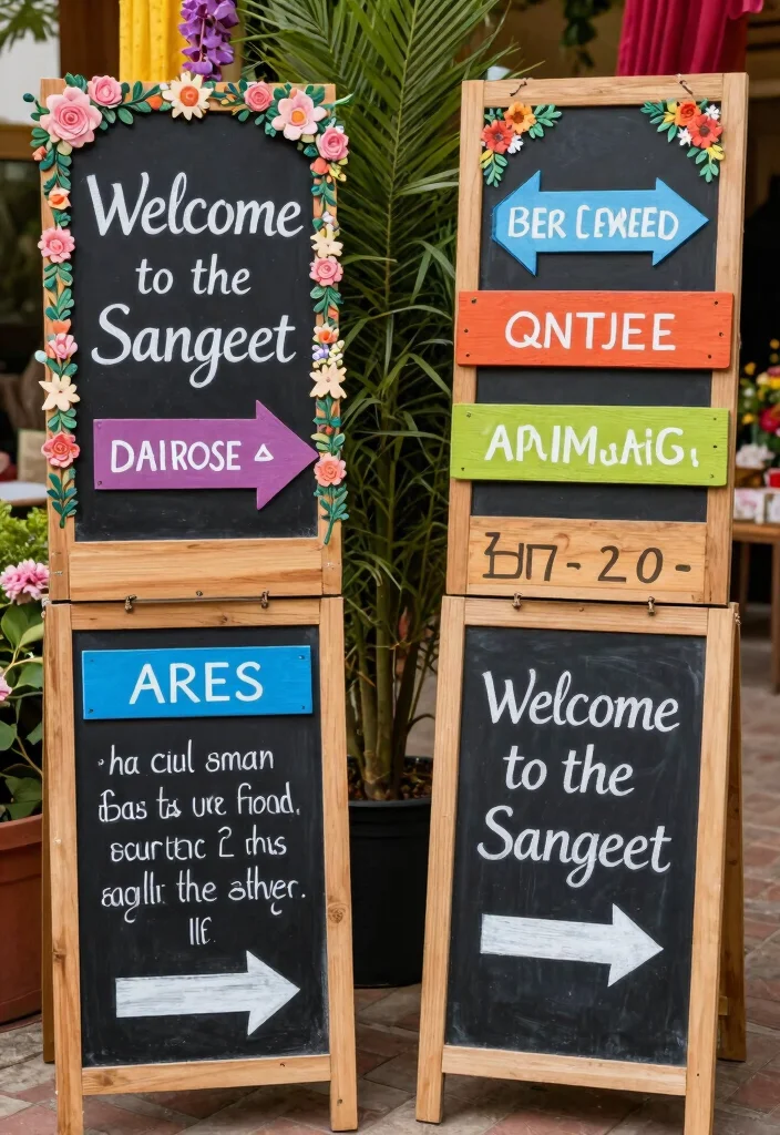 12 Sangeet Decoration Ideas That Create a Fun Festive Vibe - 9. Customized Signage 1