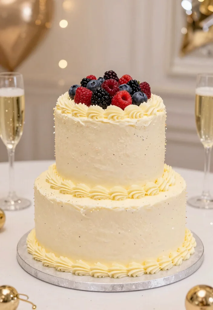 12 Sweet 16 Cake Ideas That Feel Grown Up but Still Fun - 11. Sparkling Champagne Cake 1