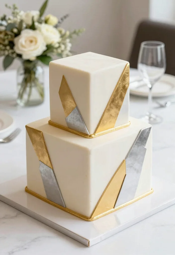 12 Sweet 16 Cake Ideas That Feel Grown Up but Still Fun - 3. Chic Geometric Patterns 1