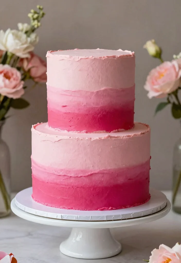 12 Sweet 16 Cake Ideas That Feel Grown Up but Still Fun - 6. Bold Ombre Effects 1