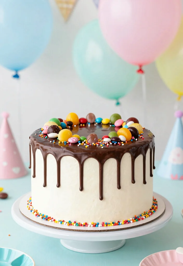 12 Sweet 16 Cake Ideas That Feel Grown Up but Still Fun - 8. Playful Drippy Cake 1