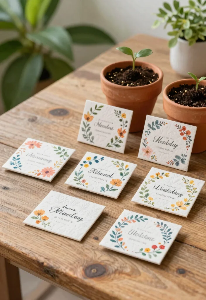 12 Wedding Guest Gift Ideas That Feel Thoughtful Not Wasteful - 1. Customized Seed Paper Magnets 1