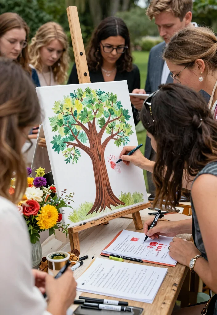 12 Wedding Party Game Ideas to Keep Guests Entertained - 11. Guest Book Alternatives: Capture Memories Creatively 1