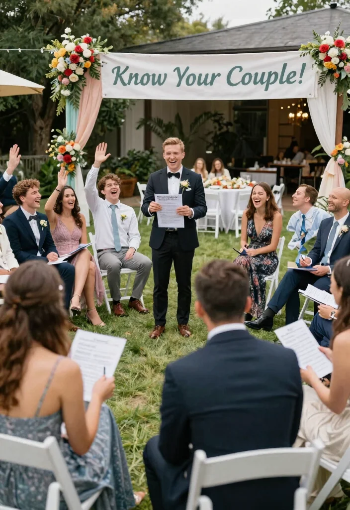 12 Wedding Party Game Ideas to Keep Guests Entertained - 5. Bride and Groom Trivia: Test Your Knowledge 1