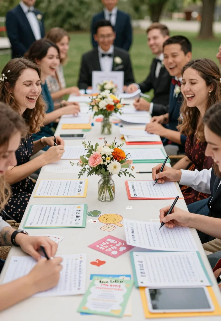 12 Wedding Party Game Ideas to Keep Guests Entertained - 7. Mad Libs: A Hilarious Keepsake 1