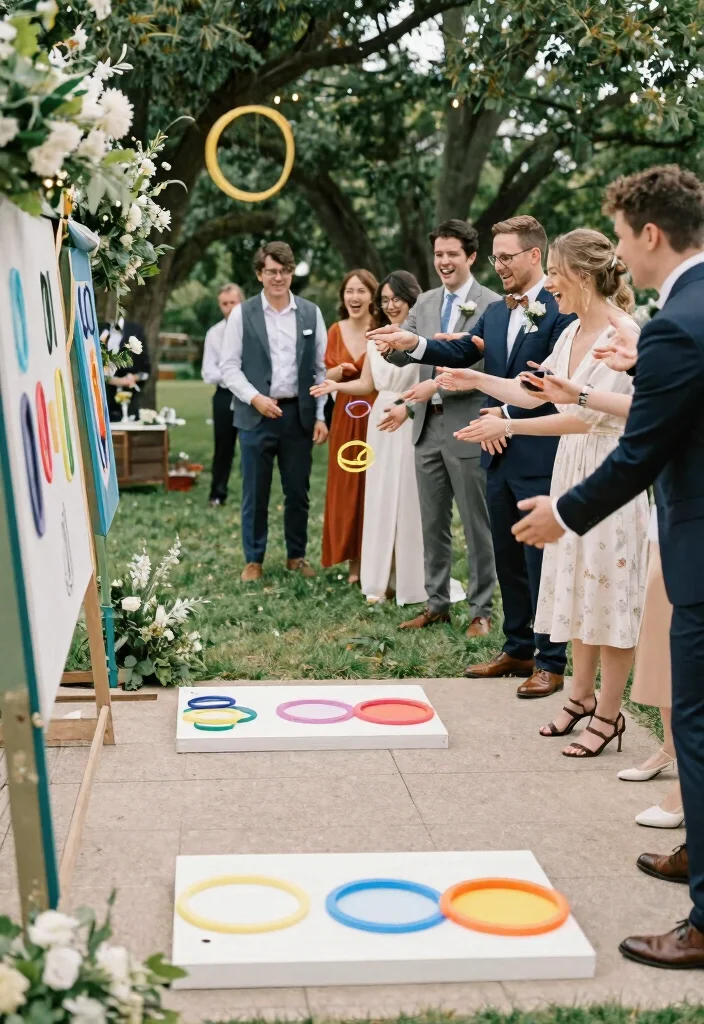 12 Wedding Party Game Ideas to Keep Guests Entertained - 8. Ring Toss: A Simple Game of Skill 1
