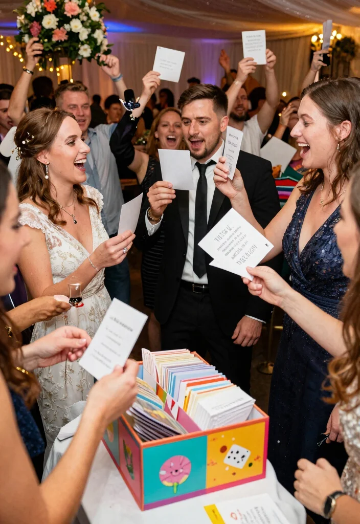 12 Wedding Party Game Ideas to Keep Guests Entertained - 9. Kissing Cards: A Sweet Tradition 1