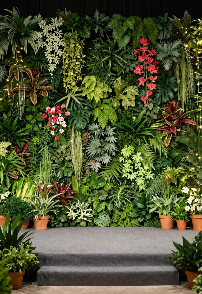 12 Wedding Stage Decoration Ideas for Modern and Classic Ceremonies - 4. Botanical Wonderland 1