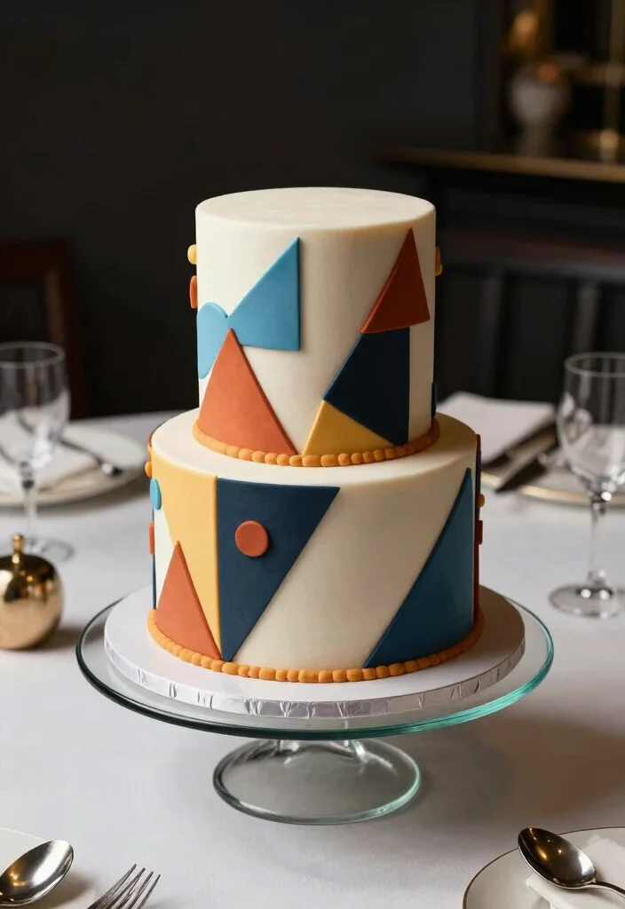 12 Women Birthday Cake Ideas That Are Elegant, Trendy, and Timeless - 2. Geometric Glam 1