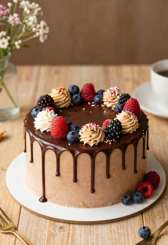 12 Women Birthday Cake Ideas That Are Elegant, Trendy, and Timeless - 3. Drip Cake Delight 1