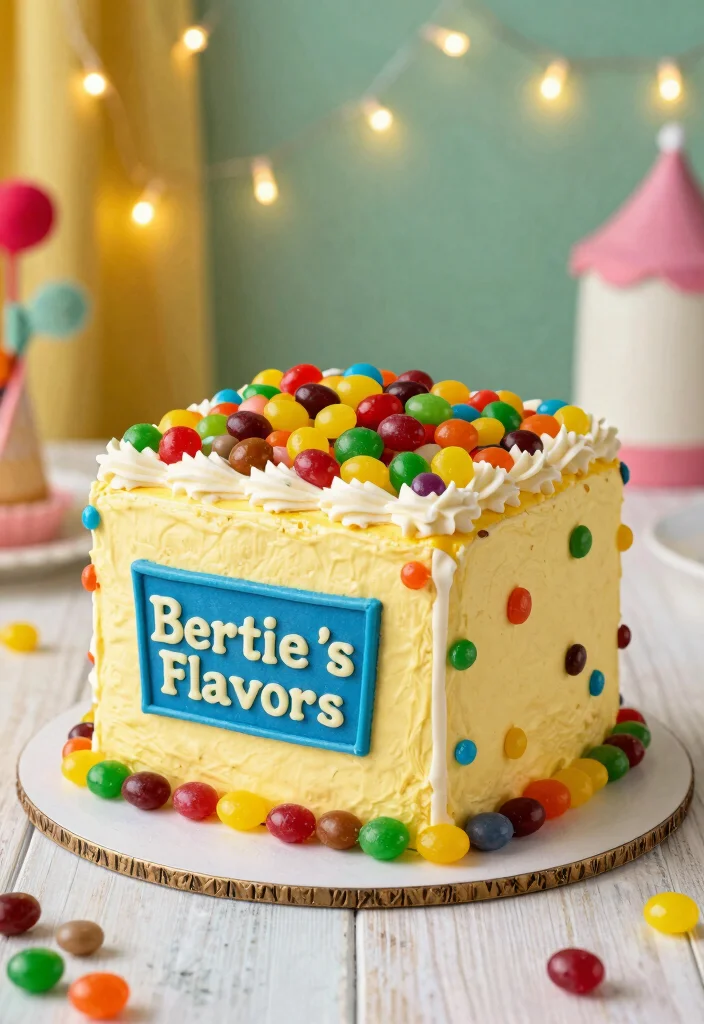 14 Harry Potter Cake Ideas Perfect for Fans of All Ages - 10. Bertie Bott's Every Flavor Beans Cake 1