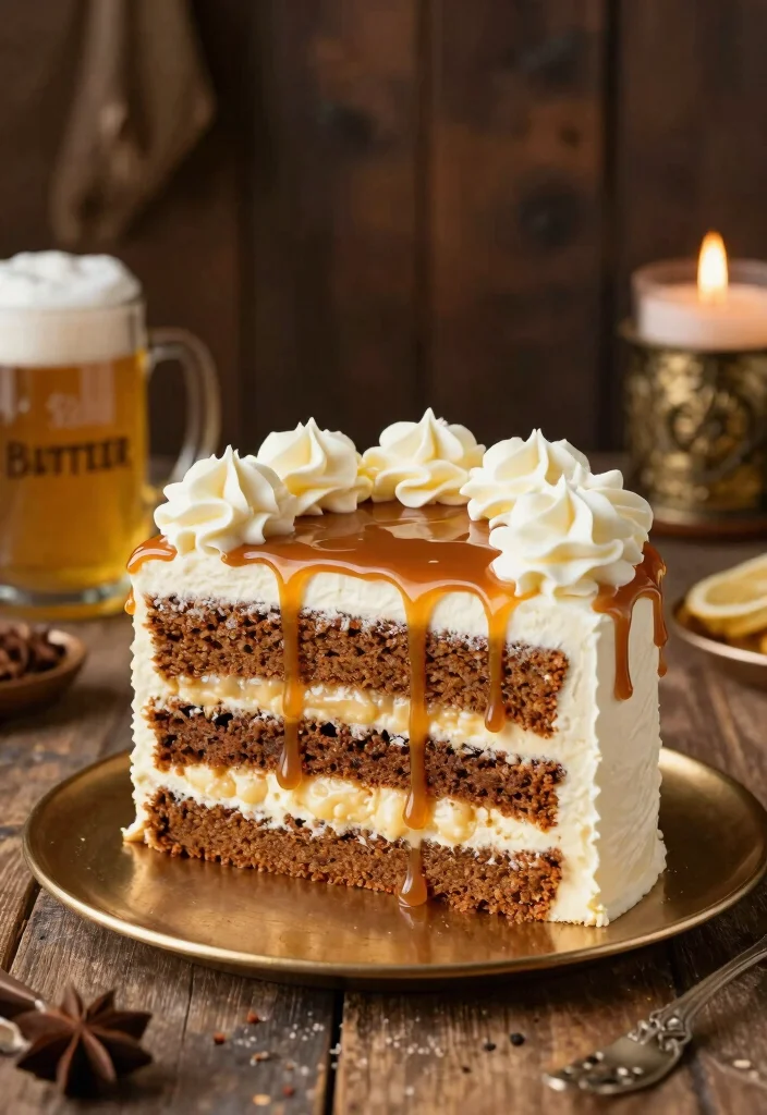 14 Harry Potter Cake Ideas Perfect for Fans of All Ages - 12. Butterbeer Cake 1
