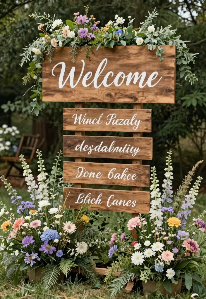 14 Wedding Decoration Ideas That Look Beautiful and Feel Timeless - 10. Personalized Signage 1