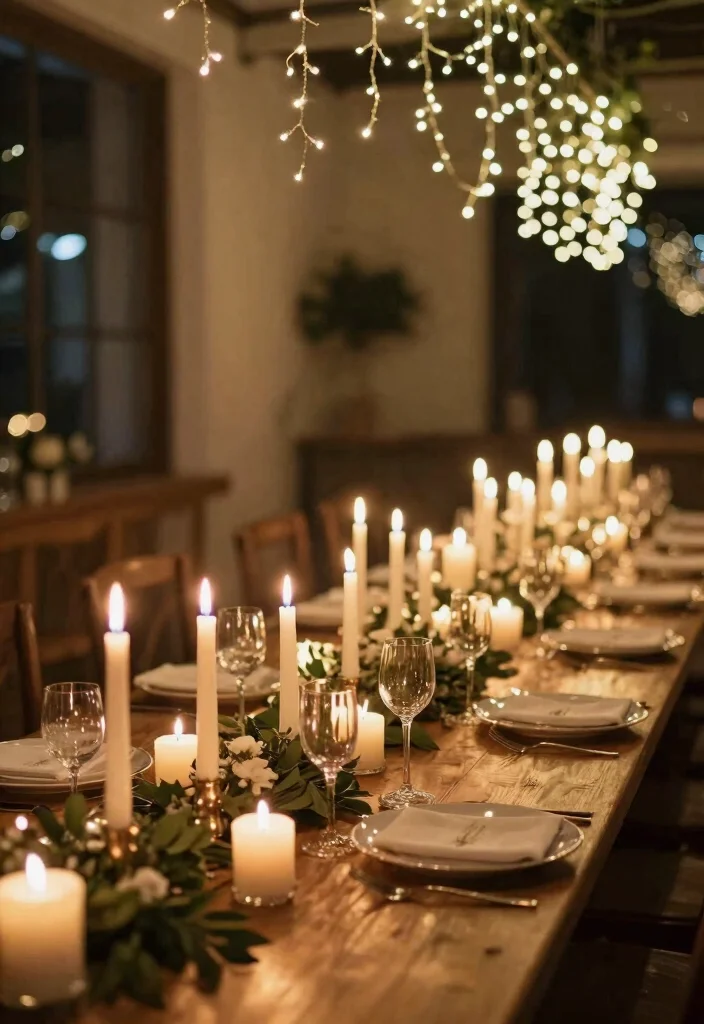14 Wedding Decoration Ideas That Look Beautiful and Feel Timeless - 7. Candlelit Ambiance 1