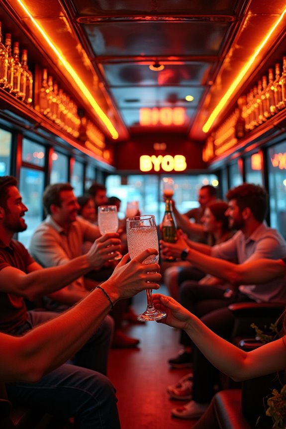 How You Can Drink Legally on Your Party Bus 4 byob vs curated packages legality