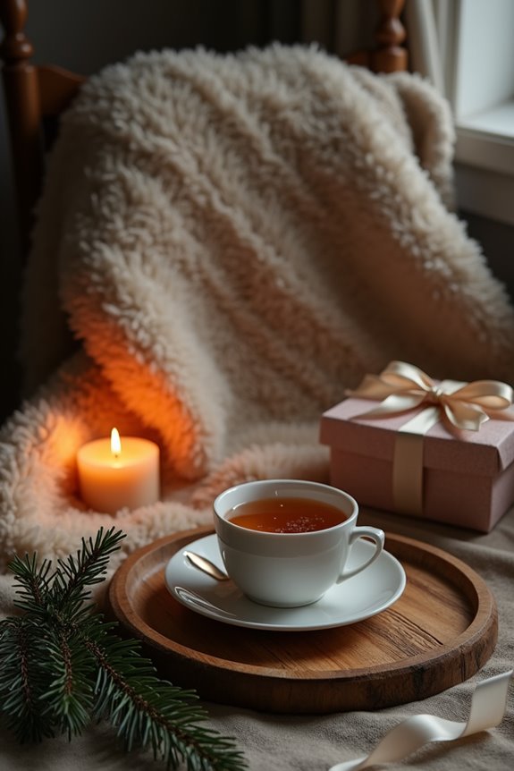 candlelit warmth with plush comfort