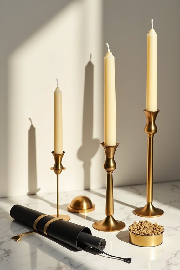 candlesticks snuffers matches elegance