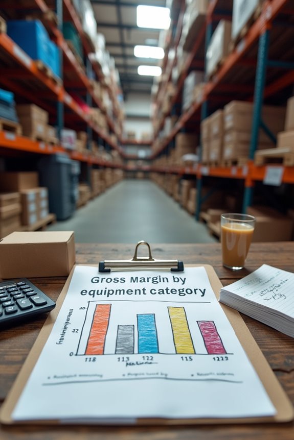 7 Ways to Measure Party Rental Business Profitability 2 gross margin by equipment category