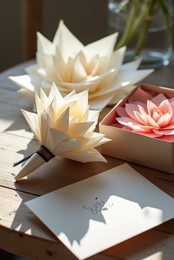 kraft wrapped candlelit sentimental reveal