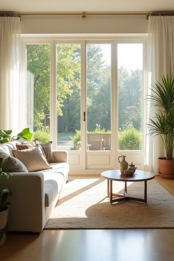 large windows neutral palette uncluttered space