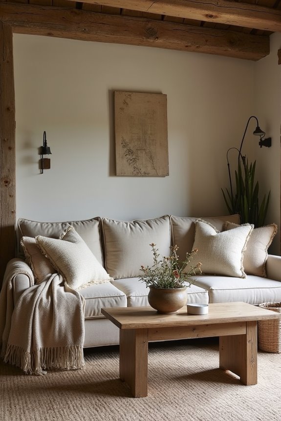natural fibers reclaimed wood handcrafted warmth
