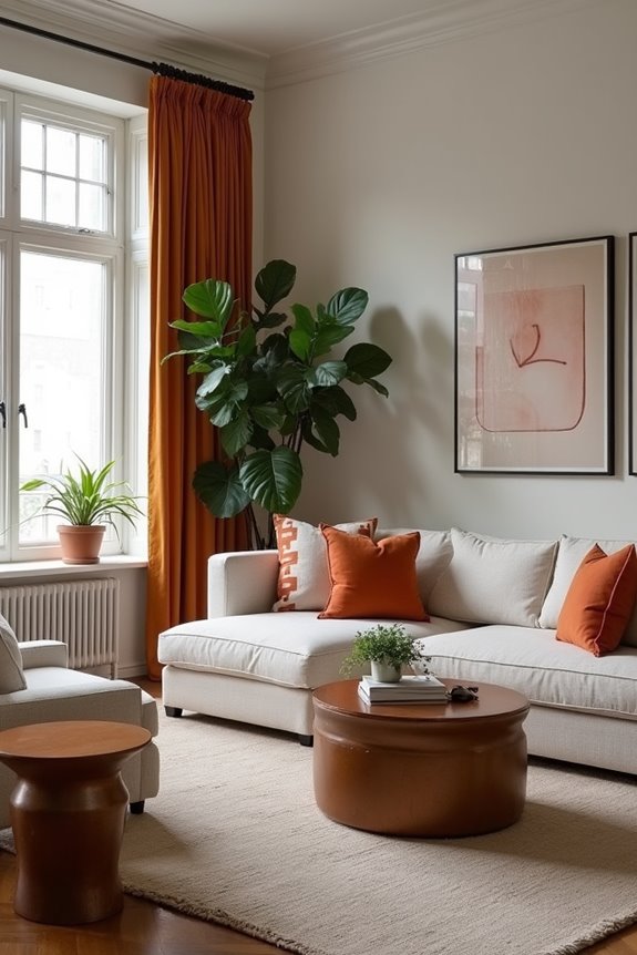 neutral canvas with bold accents