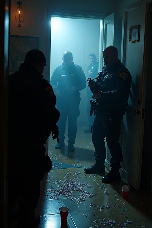 police arrive assess request compliance