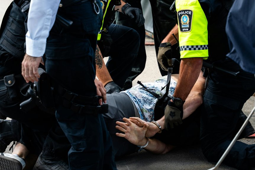 police crash the party raid