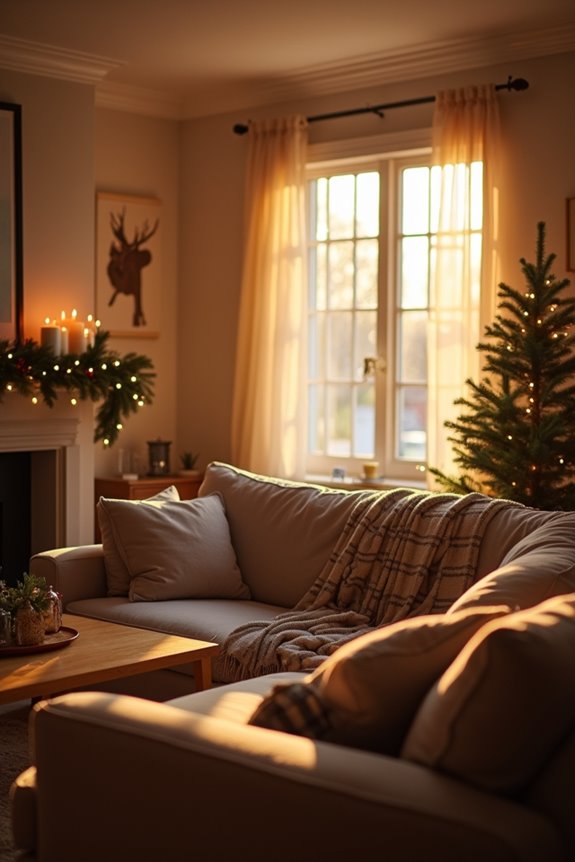 seasonal decor across rooms blending warmth