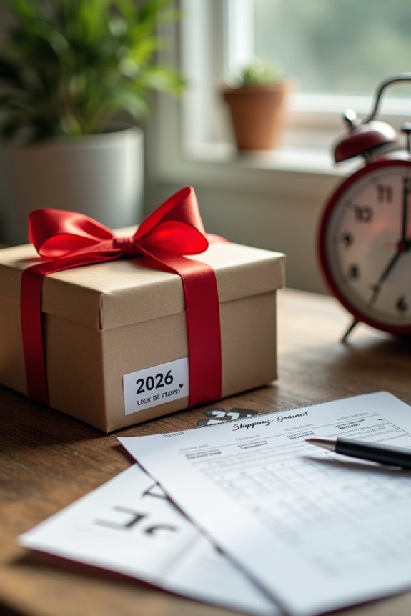 shipping schedules for gift arrivals