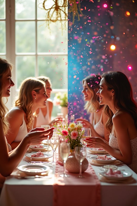 10 Key Differences Between Bridal Showers and Bachelorette Parties 7 shower elegance vs party revelry