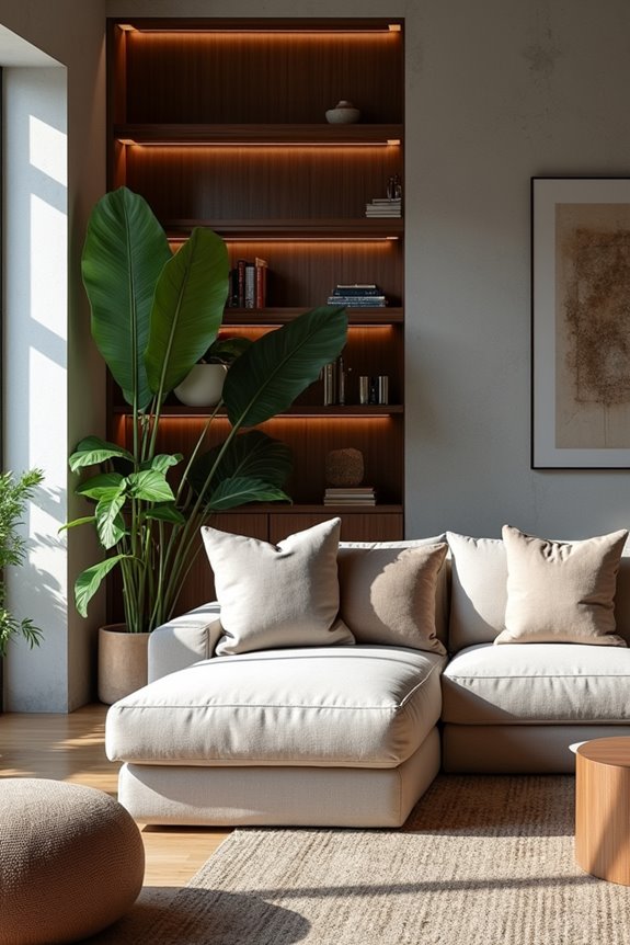 texture depth through natural materials