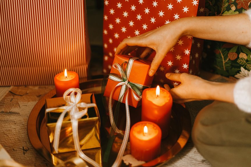 three perfect gifts accompany candles