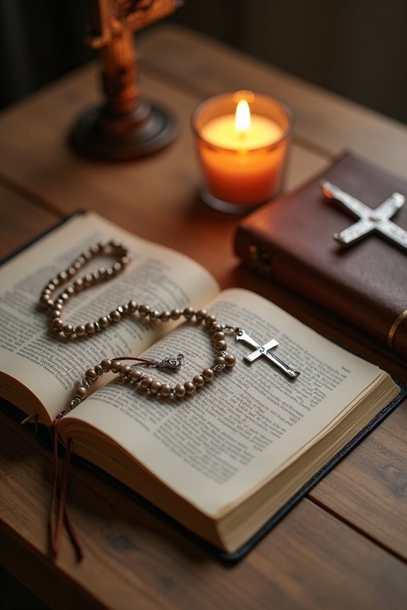 three rosaries amethyst bracelet rosary ring