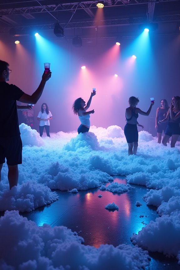 two week foam party planning