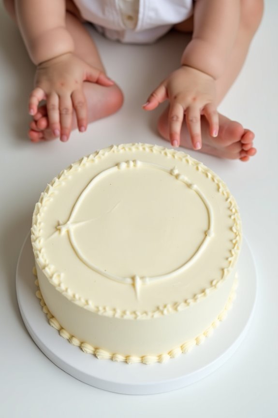 vanilla cake hides stains beautifully